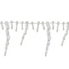 Unlit Garland*Northlight 8' X 2.5" Clear Iridescent Icicle Beaded Artificial Christmas Garland - Unlit