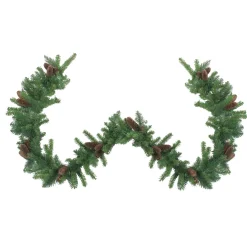 Unlit Garland*Northlight 9' X 14" Dakota Red Pine Artificial Christmas Garland - Unlit