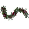 Specialty Garland*Northlight 6' X 12" Dual Plaid And Berries Artificial Christmas Garland - Unlit
