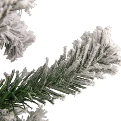 Frosted, Flocked, Iced Garland*Northlight 9' X 10" Flocked Madison Pine Artificial Christmas Garland, Unlit