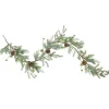 Traditional Pine Garland*Northlight 5' X 10" Frosted Pine And Pine Cone Christmas Garland - Unlit
