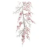 Berry Garland*Melrose 5' X 19" Frosted Red And Brown Berry Twig Artificial Christmas Garland