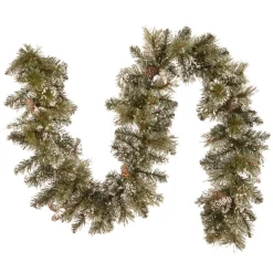 Frosted, Flocked, Iced Garland*National Tree Company 6' X 10" Glittery Bristle Pine Artificial Christmas Garland, Unlit