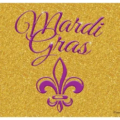 Showdown Displays 7' X 8' Gold And Purple Glitter Single Car Garage Banner