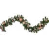 Specialty Garland*Northlight 6' X 12" Green Foliage With Stars And Ornaments Artificial Christmas Garland, Unlit