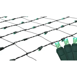Northlight 4' X 6' Green Led Wide Angle Christmas Net Lights - Green Wire