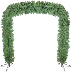 Commercial*Northlight 9' X 8' Green Pine Artificial Commercial Christmas Archway, Unlit