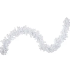 Unlit Garland*Northlight 9' X 10" Icy White Iridescent Spruce Artificial Christmas Garland - Unlit