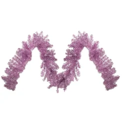 Unlit Garland*Northlight 9' X 12" Pink Artificial Christmas Garland, Unlit