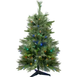 Northlight 3 And 3.5 Feet Tall>3' X 29 Pre-Lit Ashcroft Cashmere Pine Full Artificial Christmas Tree - Multi Led Lights
