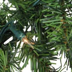 Pre-Lit Garland*Northlight 9' X 8" Pre-Lit Canadian Pine Artificial Christmas Garland, Clear Lights