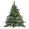 Northlight 4 And 4.5 Feet Tall>3' X 40" Pre-Lit Country Mixed Pine Artificial Christmas Wall Or Door Tree - Clear Lights