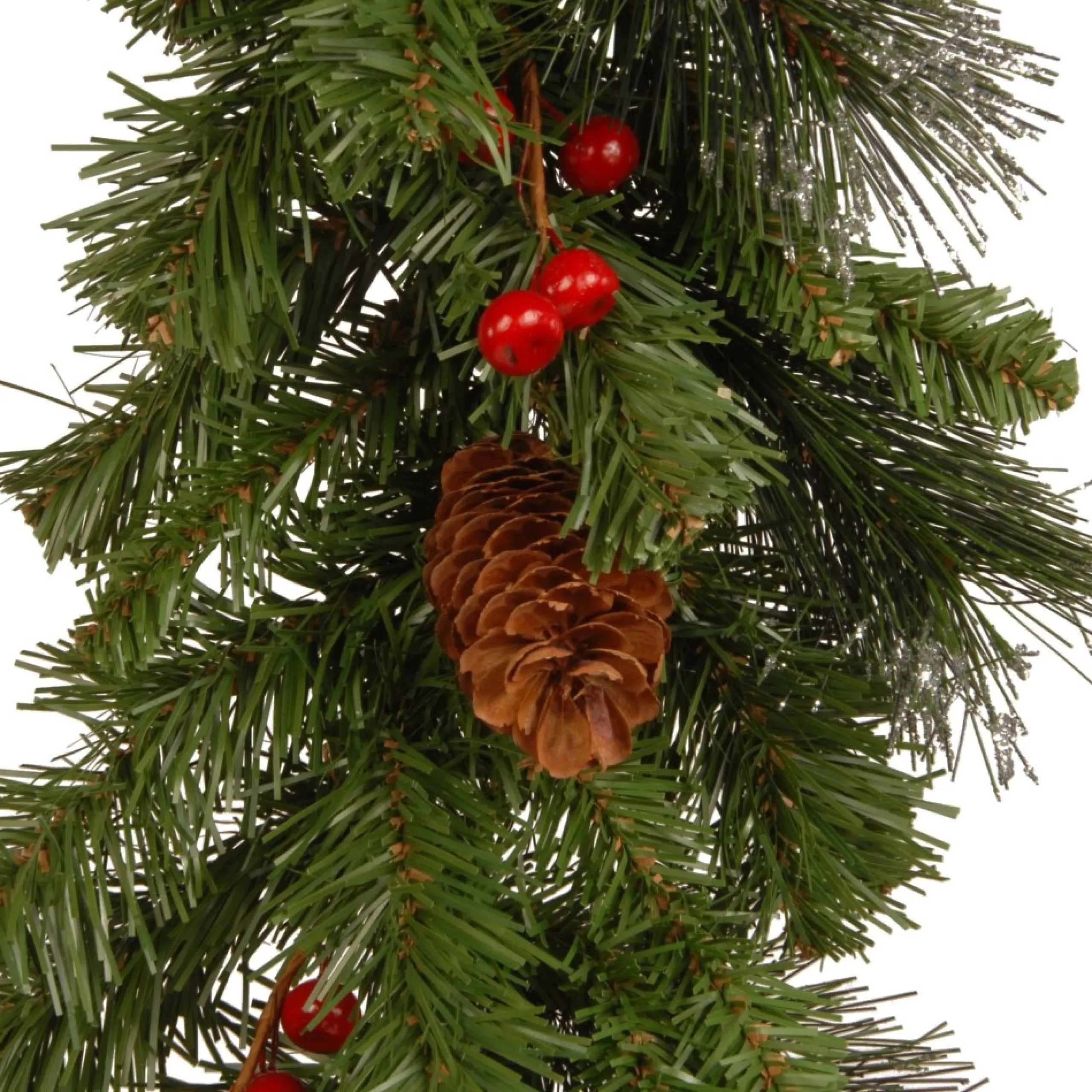 Pre-Lit Garland*National Tree Company 9' X 10" Pre-Lit Crestwood Spruce Artificial Christmas Garland, Warm White Led Lights