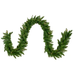 Pre-Lit Garland*Northlight 9' X 12" Pre-Lit Eastern Pine Artificial Christmas Garland - Clear Lights