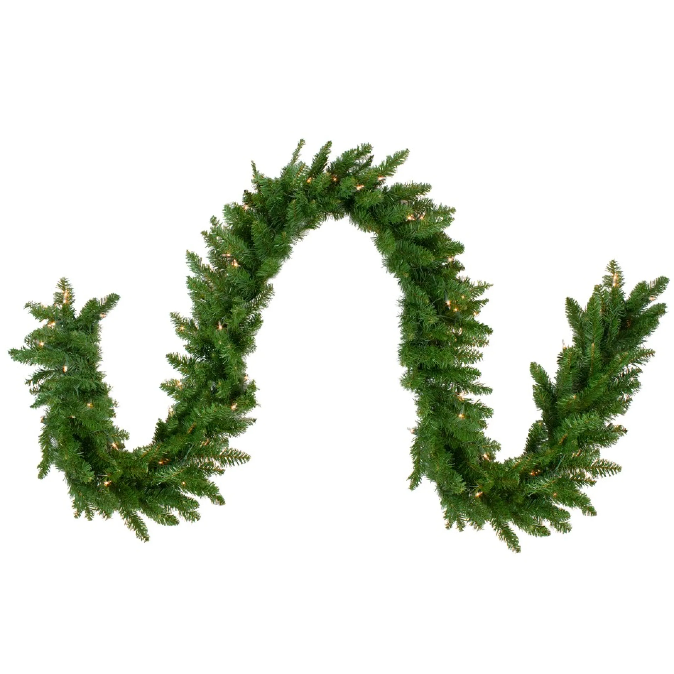 Pre-Lit Garland*Northlight 9' X 12" Pre-Lit Eastern Pine Artificial Christmas Garland - Clear Lights