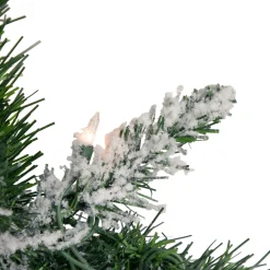 Frosted, Flocked, Iced Garland*Northlight 9' X 10" Pre-Lit Flocked Madison Pine Artificial Christmas Garland, Clear Lights