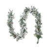 Pre-Lit Garland*Northlight 9' X 8" Pre-Lit Flocked Victoria Pine Artificial Christmas Garland - Clear Lights