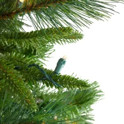 Pre-Lit Garland*Northlight 9' X 14" Pre-Lit Led Mixed Rosemary Pine Artificial Christmas Garland - Warm White Lights