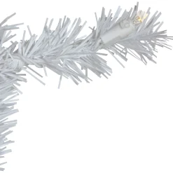 Pre-Lit Garland*Northlight 9' X 10" Pre-Lit Led White Pine Artificial Christmas Garland - Clear Lights