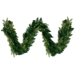 Pre-Lit Garland*Northlight 9' X 10" Pre-Lit Led Woodcrest Pine Artificial Christmas Garland - Clear Lights