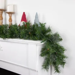 Pre-Lit Garland*Northlight 9' X 10" Pre-Lit Mixed Cashmere Pine Artificial Christmas Garland - Multi-Color Lights