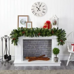 Traditional Pine Garland*Nearly Natural 6' X 10