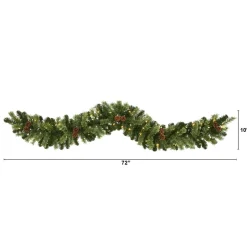 Traditional Pine Garland*Nearly Natural 6' X 10