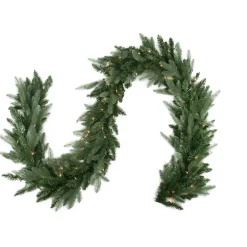 Pre-Lit Garland*Northlight 9' X 12" Pre-Lit Washington Frasier Fir Artificial Christmas Garland - Clear Lights