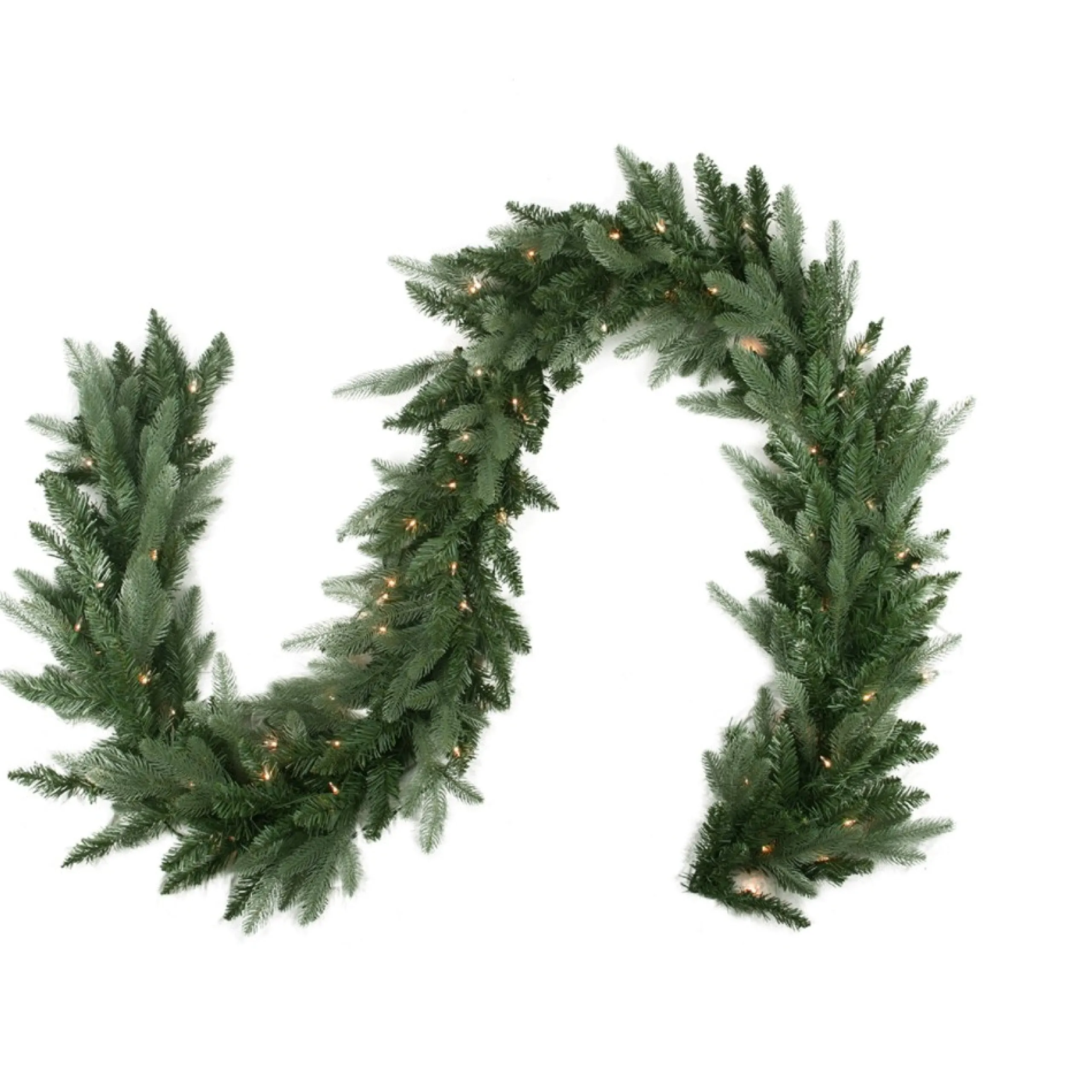 Pre-Lit Garland*Northlight 9' X 12" Pre-Lit Washington Frasier Fir Artificial Christmas Garland - Clear Lights
