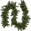 Pre-Lit Garland*Northlight 9' X 10" Pre-Lit Yorkville Pine Artificial Christmas Garland - Clear Lights