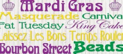 Showdown Displays 7' X 16' Purple And Green Mardi Gras" Double Car Garage Door Banner