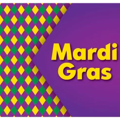 Showdown Displays 7' X 8' Purple And Yellow Mural Diamond Checked Split Car Garage Banner Door