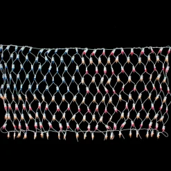 Northlight 2' X 2.75' Red And Blue American Flag Mini Net Style Lights - White Wire