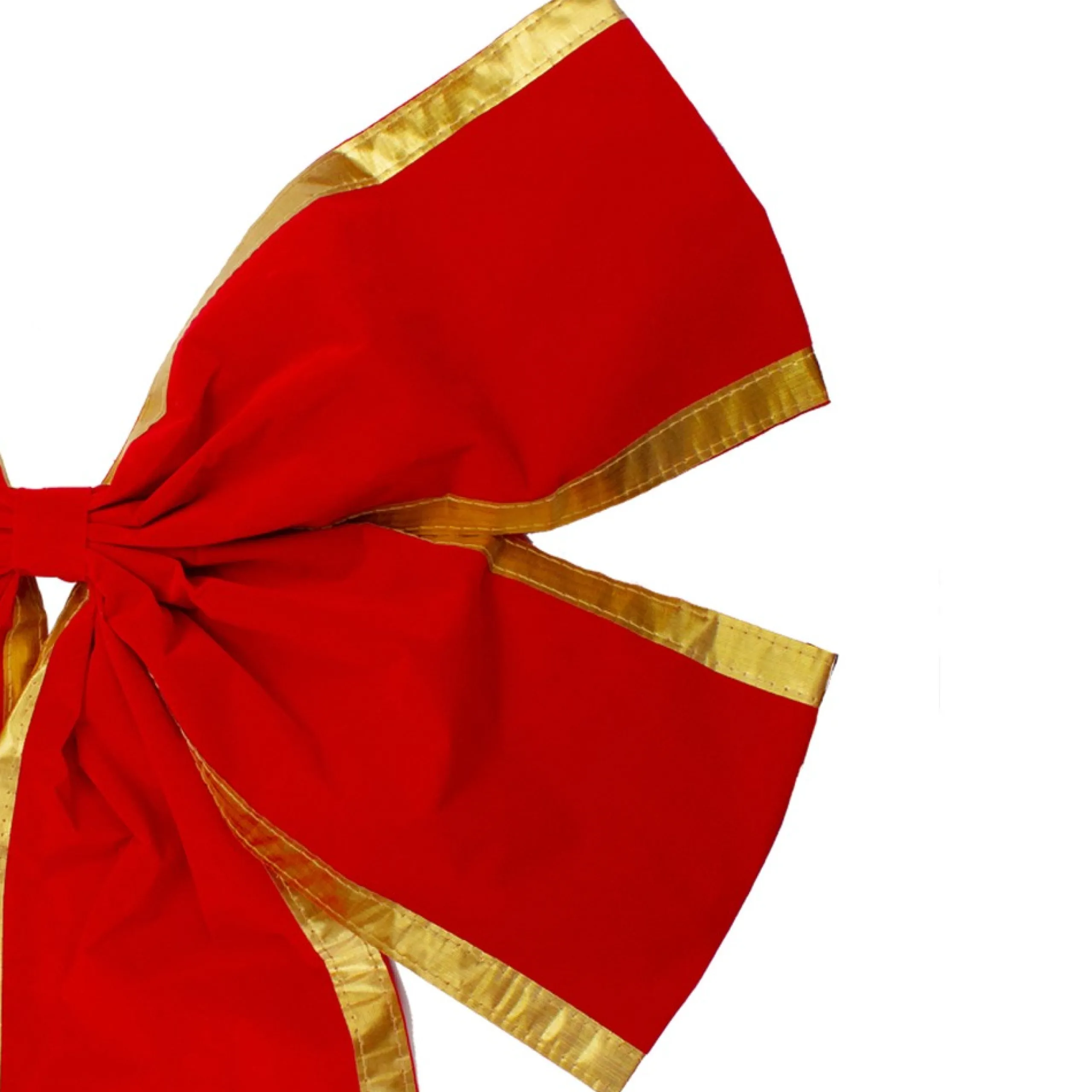 Bows*Northlight 24" X 38" Red And Gold 4-Loop Velveteen Christmas Bow Decoration
