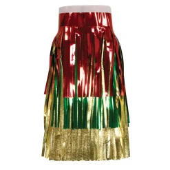 Showdown Displays 15" X 10' Red And Green Christmas Fringe Party Streamer