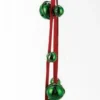 Bells*Napco 3' X 4.75" Red And Green Jingle Bell With Star Cutouts Hanging Artificial Christmas Ornament