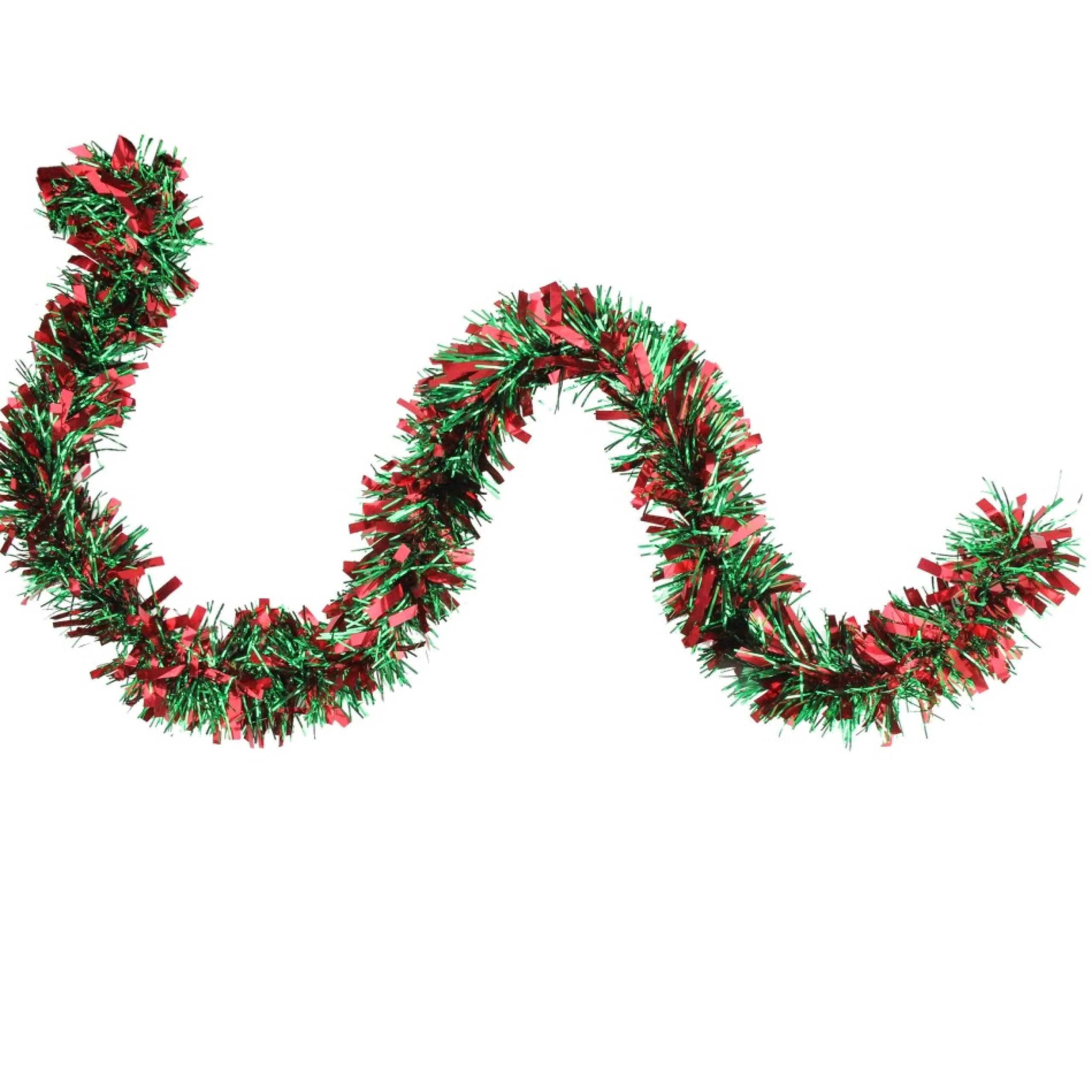 Unlit Garland*Northlight 50' X 3" Red And Green Wide Cut 6-Ply Artificial Christmas Garland - Unlit