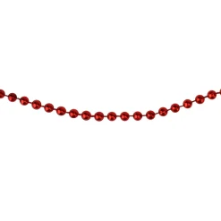 Beaded Garland*Northlight 66' X 0.15" Red Beaded Artificial Christmas Garland - Unlit