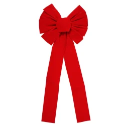 Bows*Northlight 14" X 34" Red 9-Loop Velveteen Christmas Bow Decoration