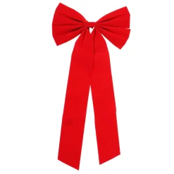 Bows*Northlight 12" X 24" Red 4-Loop Velveteen Christmas Bow Decoration