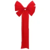 Bows*Northlight 12" X 25" Red 6-Loop Velveteen Christmas Bow Decoration