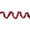 Unlit Garland*Northlight 50' X 2.5" Red Tinsel Christmas Garland With Polka Dots - Unlit