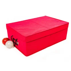 Santa’s Bags Ornament Storage>18" X 26.25" Rose Red Two Tray 4 Christmas Ornament Storage