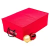 Santa’s Bags Ornament Storage>14" X 20" Rose Red Two Tray Christmas Ornament Storage Box