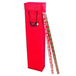 Santa’s Bags Ornament Storage>7" X 11.25" Rose Red Wrapping Paper Christmas Storage Box