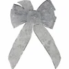 Bows*Northlight 14" X 9" Sheer Silver Snowflake 6 Loop Christmas Bow Decoration