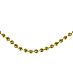 Unlit Garland*Northlight 15' X 0.25" Shiny Celestial Gold Beaded Artificial Christmas Garland - Unlit