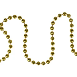 Unlit Garland*Northlight 15' X 0.25" Shiny Celestial Gold Beaded Artificial Christmas Garland - Unlit