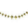 Unlit Garland*Northlight 9' X 1" Shiny Gold Star Of Bethlehem Beaded Artificial Christmas Garland - Unlit