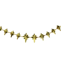Unlit Garland*Northlight 9' X 1" Shiny Gold Star Of Bethlehem Beaded Artificial Christmas Garland - Unlit
